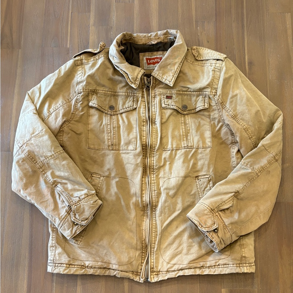 Levi's Men's Khaki Military Jacket